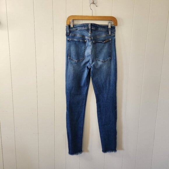 Joe's Jeans Charlie High Rise Skinny Ankle Stretchy Raw Frayed Hem Denim Casual - Picture 6 of 13